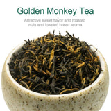 FullChea - Chinese Tea Golden Monkey - Fujian Black Tea Loose Leaf - Golden Tea Chinese - Pleasant Taste with Malt and Chocolate - 4oz / 113g