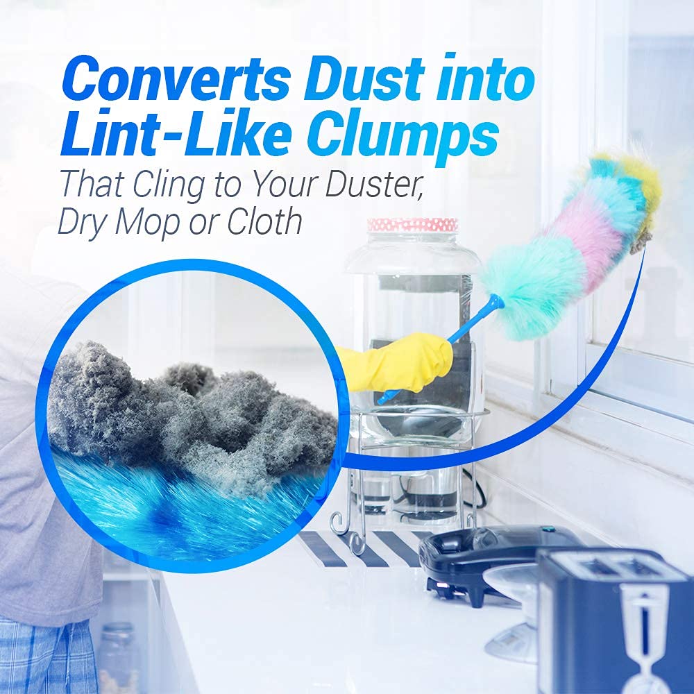 Fuller Brush Duster Spray -15.5 oz Multi Surface Dust Removing Sprayer - Safe Household Cleaning for Floors, Furniture, Blinds & Car Interiors (Pack