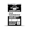 Leisuremann's Old Fashioned Single Serve Cocktail Mixer - Cocktail or Mocktail Powders Designed to Make Happy Hour Easier - All Natural - Low Sugar