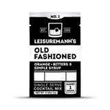 Leisuremann's Old Fashioned Single Serve Cocktail Mixer - Cocktail or Mocktail Powders Designed to Make Happy Hour Easier - All Natural - Low Sugar