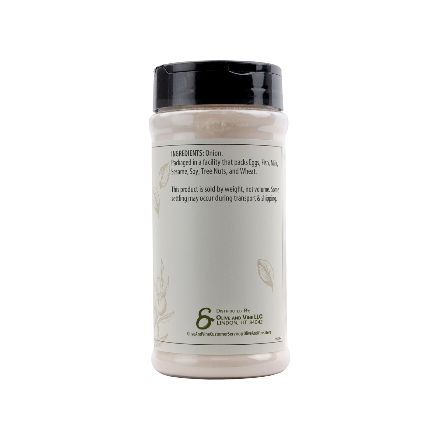 Olive & Vine Onion Powder, Savory Flavor, Seasoning for Soups, Stews, and Sauces, with Rich Tradition, Authentic Taste, For Global Recipes (8 Ounce)