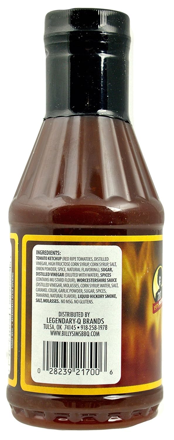 Billy Slms 277248 20 oz Sauce Barbecue Oklahoma Sweet - Pack of 6