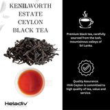 HELADIV Kenilworth Estate Ceylon Loose Leaf Black Tea, 1lb Bag, Aromatic & Full-Bodied, Smooth & Satisfying Brew, Ethically Sourced from Sri Lanka