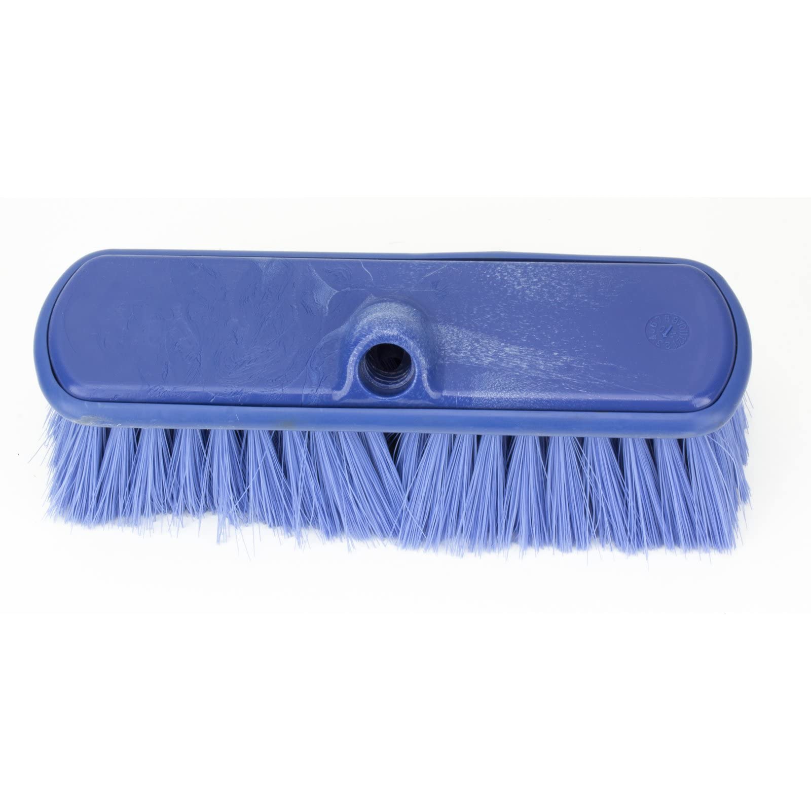 SPARTA Flo-Thru Heavy-Duty Deck Scrub Brush Nylon Bristled, Boat and Floor Scrub Broom with Protective Bumper for Floors and Large Equipment, Plastic