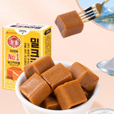 LOTTE Caramel Milk Toffee, Rich Salty Fragrant, Delicate Taste Chewy Gummy Candies, Korean Casual Snacks, Low Sugar Taffy, Individually Wrapped