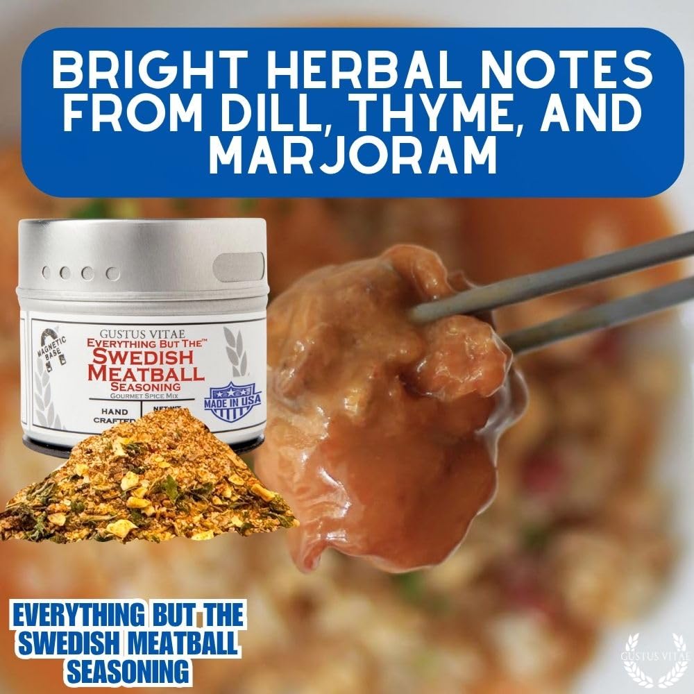 Everything But The Swedish Meatball Seasoning | All Natural | Non GMO | 1.7 oz| Gourmet Spice Mix | Small Batch | Artisanal Rub | Seasoning Blend |