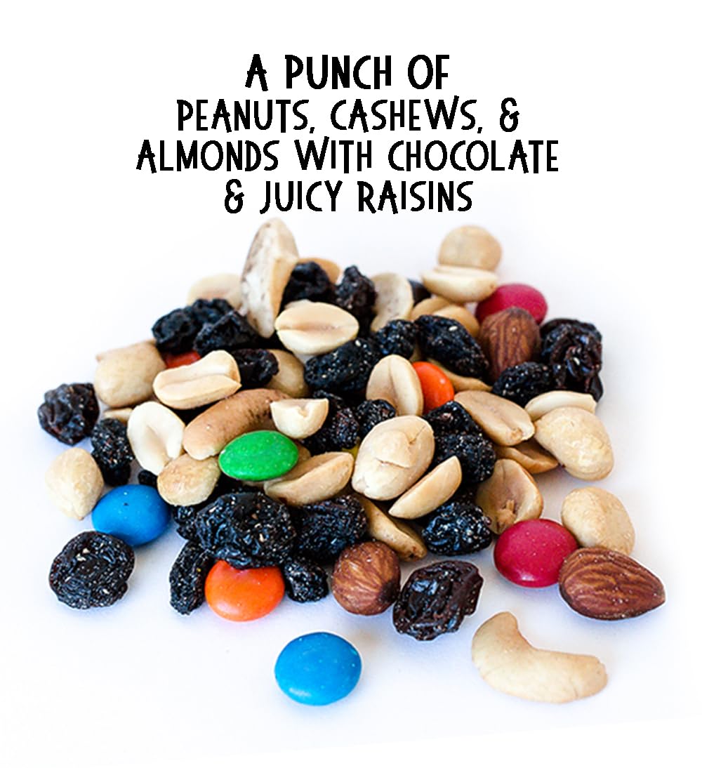 Punch in the Nuts Trail Mix - MADE IN THE USA Snacks - Mixed Nuts, Chocolate, Raisins - Gag Gifts for Men