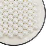 Edible White Pearl Sugar Sprinkles 3.53 oz, 14mm Candy Pearls Ideal for Baking, Cake and Cupcake Toppers, Cookie Decoration, Ice Cream Topping