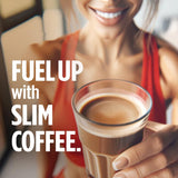 VitaCup Slim Instant Coffee Packets, with Garcinia, Fiber, B Vitamins, Bold & Smooth, Medium Dark Roast, 100% Arabica Coffee in Single Serve Sticks