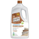Quick Shine Hardwood Floor Luster-Polish 64oz | Plant-Derived w/Carnauba | Safer Choice, No PFAS, pH Neutral | Ready to Use Formula w/Anti-Slip