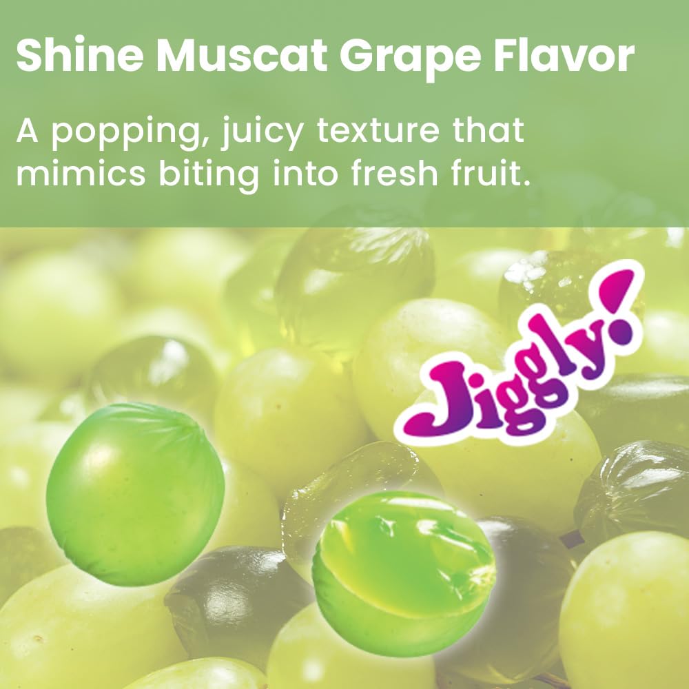 UHA CORORO (Shine Muscat Grape / 48g x 6) Japanese Gummy Candy, Gummies (Juicy and Squishy/real fruit juice) kororo