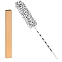 Feather Duster Extendable Microfiber Dusters Hand Dusters for Cleaning Washable Cobweb Dusters with Stainless Steel Extension Pole Telescopic Duster