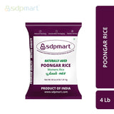 SDPMart Naturally Aged Poongar Rice | 4 lb (64 oz) | Traditional Rice| Native Variety | 100% Natural | Unpolished |