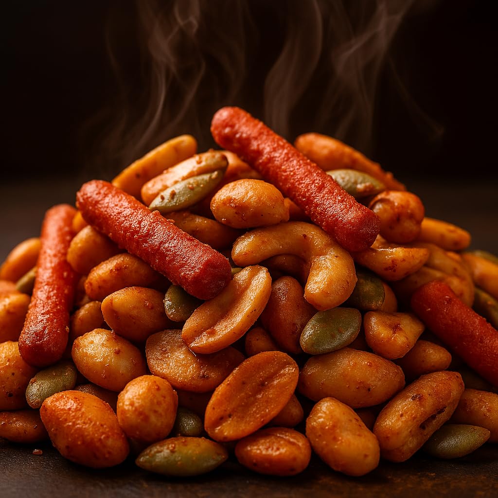 Hold My Nuts Spicy Trail Mix - Funny Squirrel with Acorn Design - Spicy Snacks for Men and Women - Premium Blend, Made in the USA