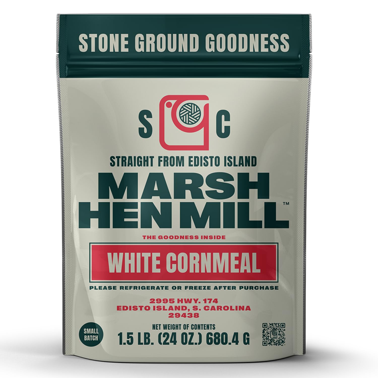 Marsh Hen Mill Stone Ground White Cornmeal | Heirloom Corn Flour | All Purpose Flour For Baking & Cooking | Versatile & Consistent Results | Grown on