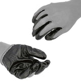 PackagingSuppliesByMail Work Gloves, Nitrile Gray Coated Nylon, Breatheable, Lightweight Garden Gloves for Men and Women, 2X-Large, 24 Pairs