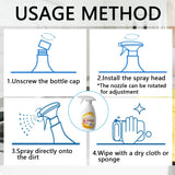 Heavy Duty Degreaser,New Upgrade Kitchen Heavy Duty Cleaner Spray Portable Degreasing Spray, All-Purpose Kitchen Pots and Pan Cleaner for Appliances