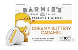 BARNIE'S COFFEE TEA CO., Single Serve Pods and Smooth Flavor Gluten and Fat Free Medium Roast Compatible with Keurig Brewers, Creamy Buttery Caramel
