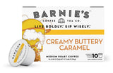 BARNIE'S COFFEE TEA CO., Single Serve Pods and Smooth Flavor Gluten and Fat Free Medium Roast Compatible with Keurig Brewers, Creamy Buttery Caramel
