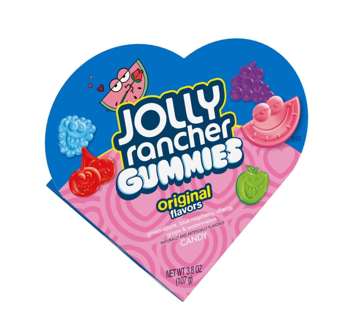Jolly Rancher Valentine's Day Gummies - Heart Shaped Box - Pack of 2 - Delicious Classic Taste - Great for Giving that Special Someone