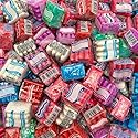 Mexican Chewing Gum | 1 Pound Bag - 90 Count | Assorted Flavors Gum in Violet, Fruit, Mint & Cinnamon | Individually Wrapped Gum Bulk | Fun Mini Packs