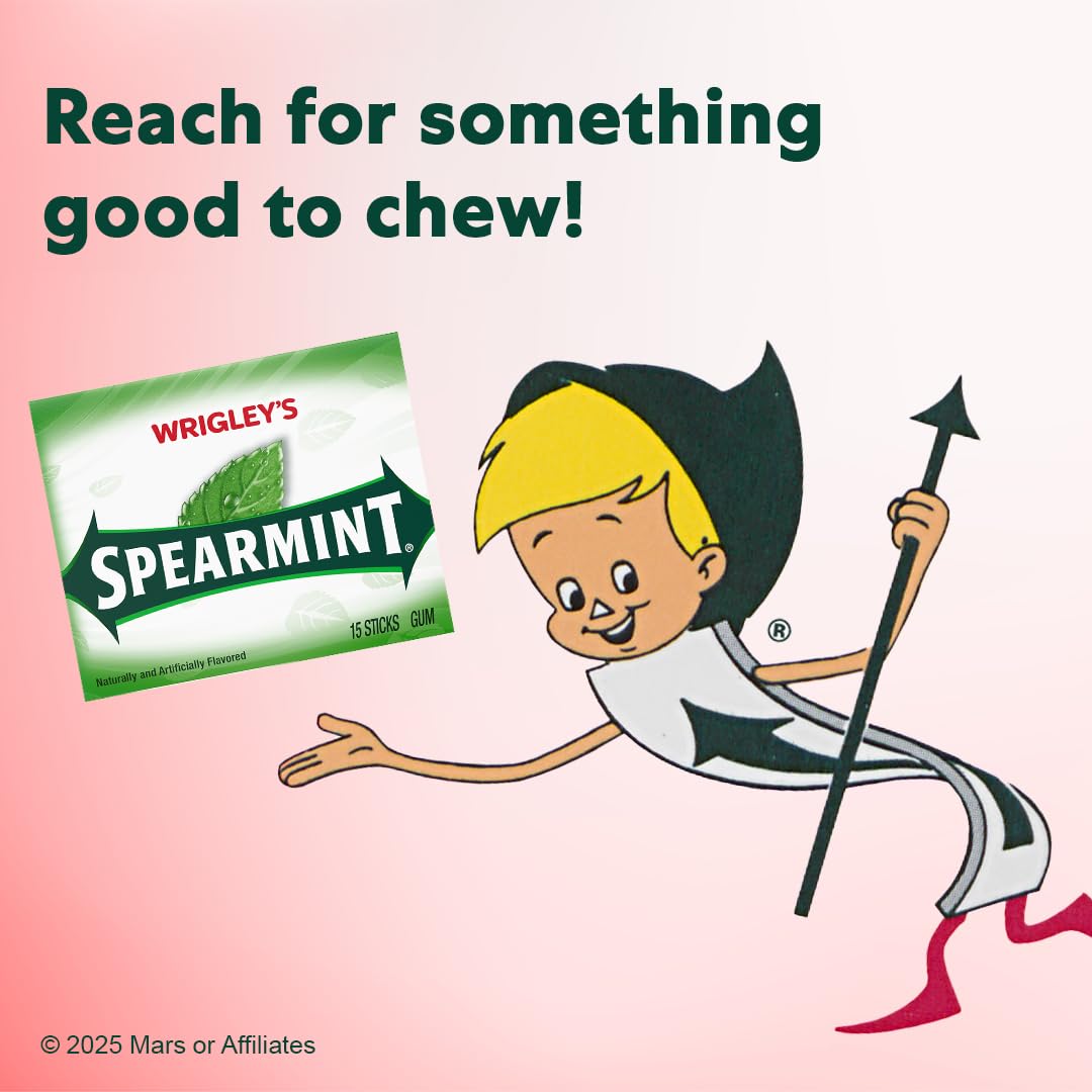 WRIGLEY'S SPEARMINT Chewing Gum Bulk Pack, 15 Stick (Pack of 10)