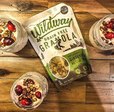 Wildway Keto Granola | Gingerbread | Grain-Free, Certified Gluten-Free Cereal | Vegan, Low Carb | No Sugar Added | Paleo-Friendly | Non-GMO Fruit