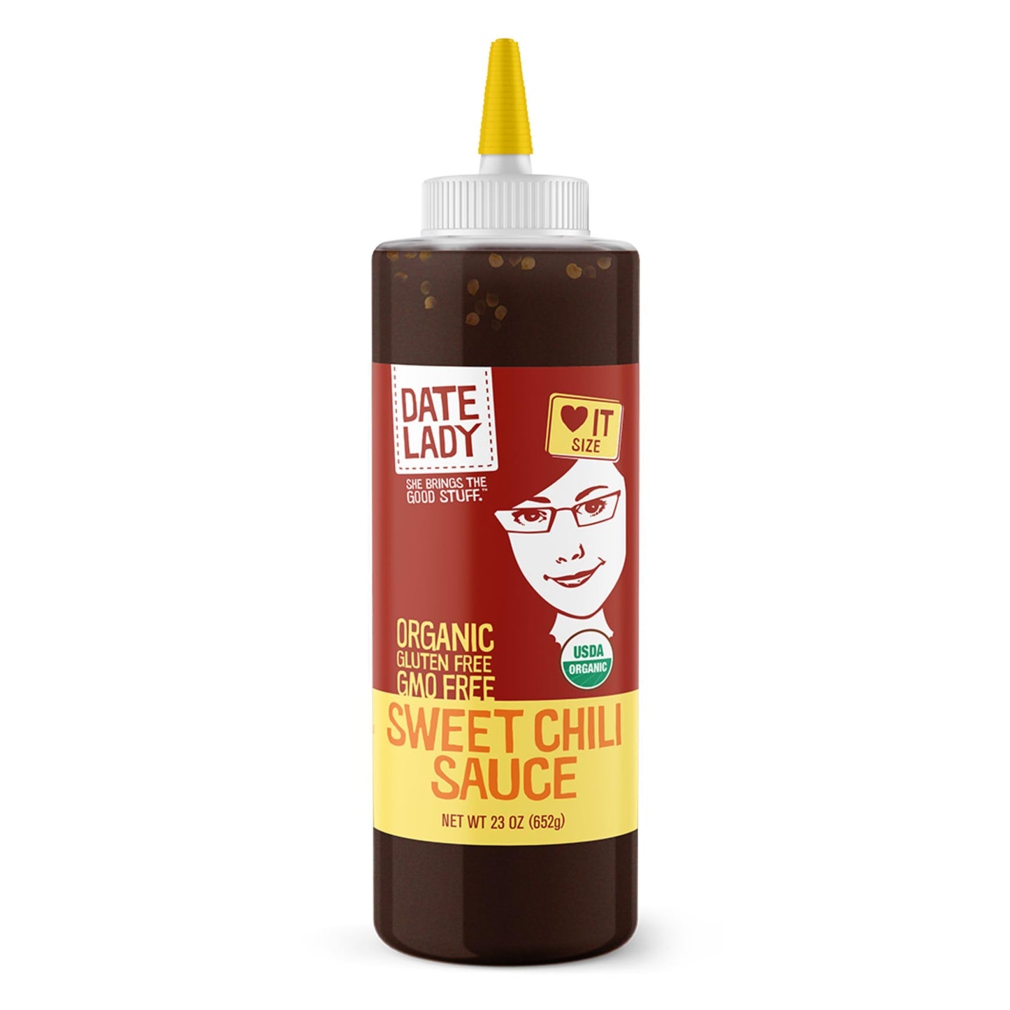 Sweet Chili Sauce, Organic and Sweetened With Dates, 23 oz - Date Lady