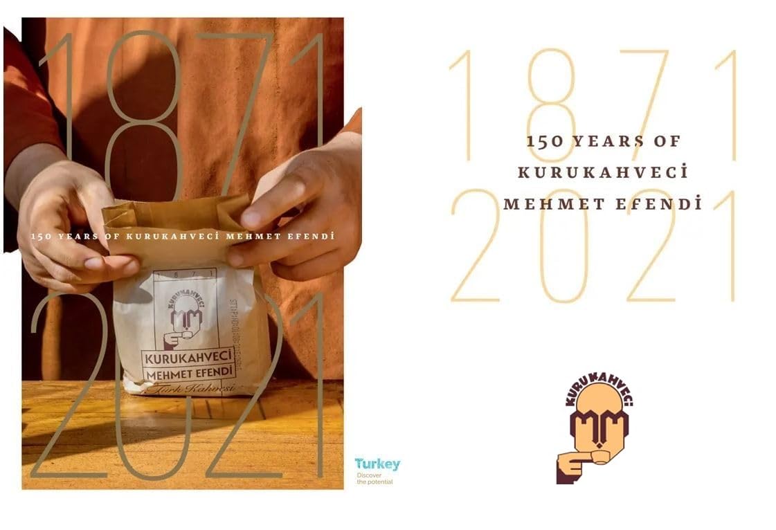 KURUKAHVECI MEHMET EFENDI Turkish Coffee, 100% Arabica, Finely Roasted Ground Coffee for Cezve, Rich Aroma, Medium, Authentic Turkish Coffee Tradition