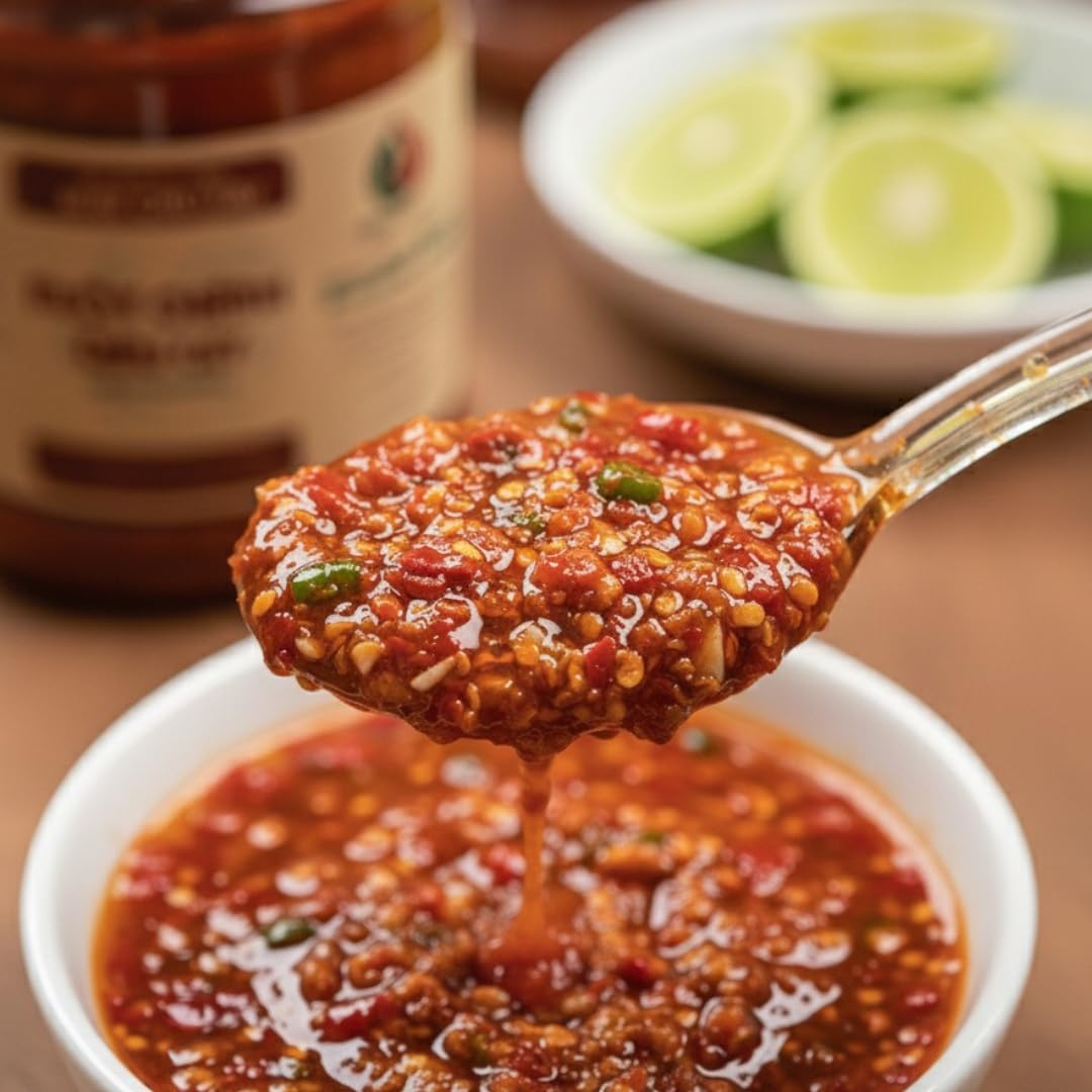 Muoi chu hai - Uncle Hai’s Premium Chili Garlic Sauce: Spicy Hot Sauce from Vietnam, Blend of Peppers & Garlic Salts - Made for Cooking, Delicious on