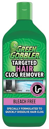 Green Gobbler Hair Drain Clog Remover | Formulated to Quickly Dissolve Hair Clogs