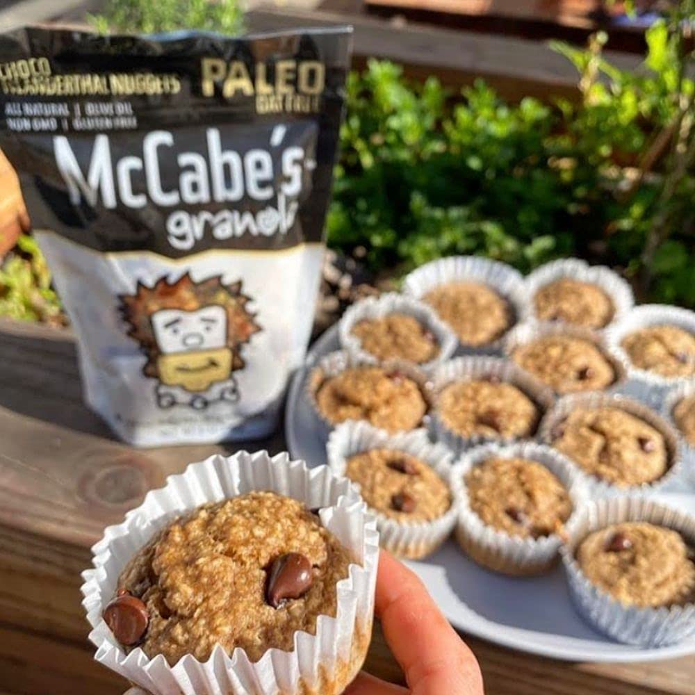 McCabe's Paleo Granola | Naturally Sweetened, All Natural, Non GMO, Gluten and Oat Free, Keto (Choco Neanderthal Nuggets - 8 oz)