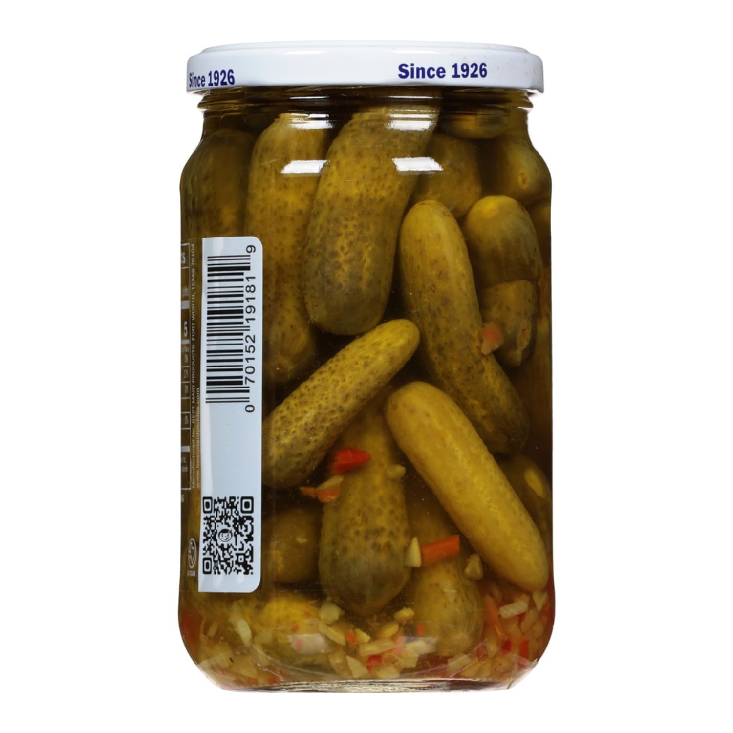 Best Maid Products - 24 Ounce Glass Jars Baby - Dill, Kosher, Hamburger Slices, Garlic Bites, Habanero Chips, & Xtreme Hot Pickles (2 Pack, Baby Dill)
