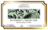 Blueberry Cheesecake Medium Roast Coffee (Single Serve K-Cup Pods) (Gourmet, Naturally Flavored, Whole Coffee Beans) (12 pods, ZIN: 571448)