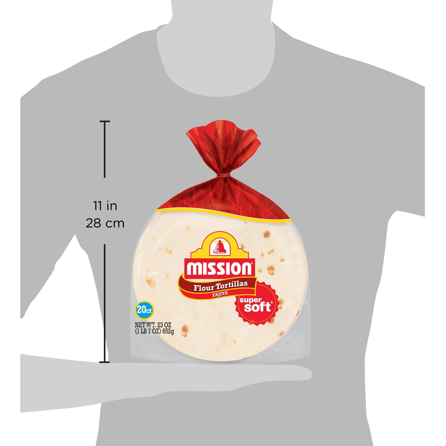 Mission Fajita Flour Tortillas, Small Size, 20 Count, Trans Fat Free