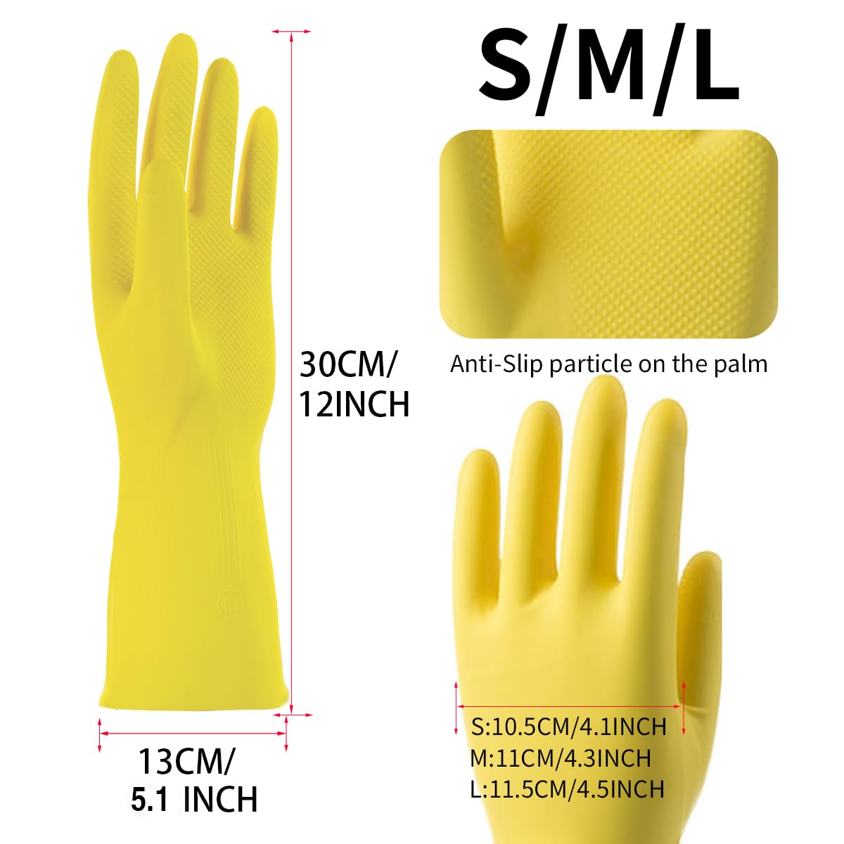 ROYIPAI 4 Pairs Kitchen Rubber Cleaning Supplies Cute Patterns Gloves Household Cleaning Gloves For Dishwashing (so cute serial 1, Large)