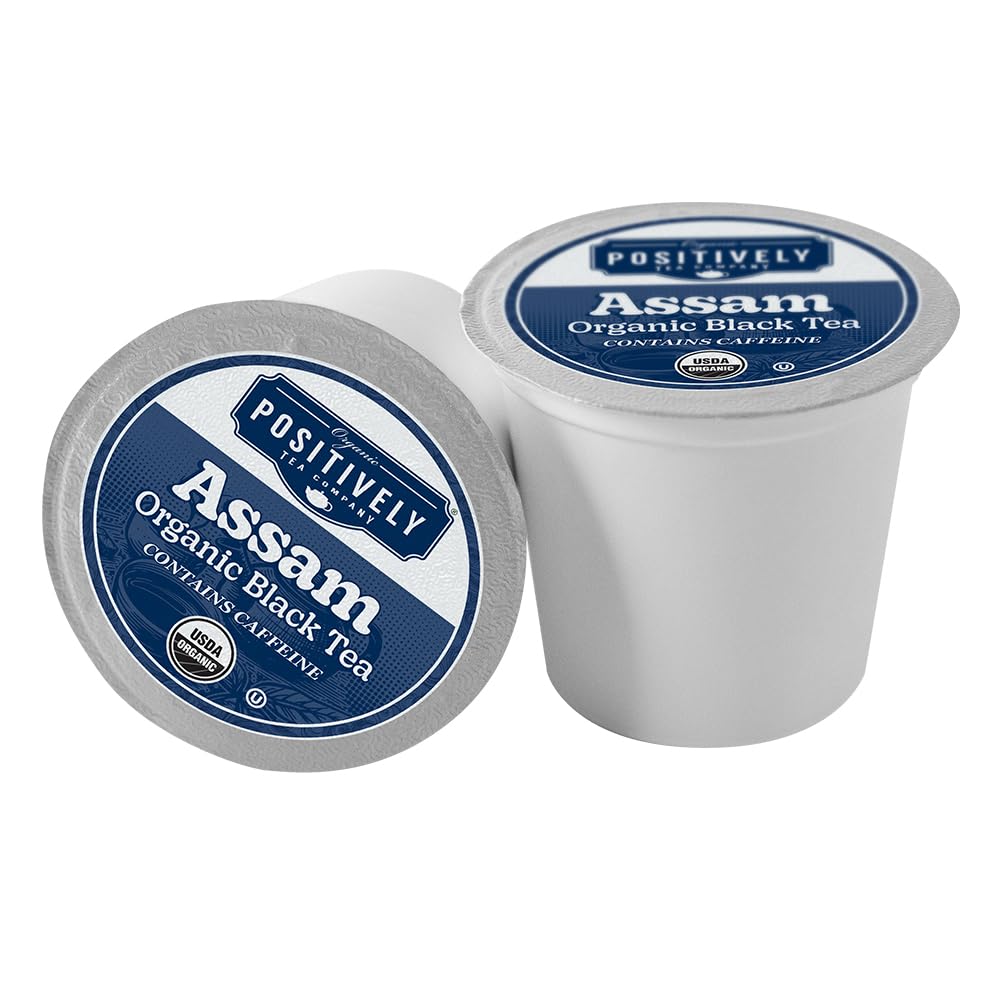 Organic Positively Tea Company, Assam Black Tea, K-Cup Compatible, 24 Pods