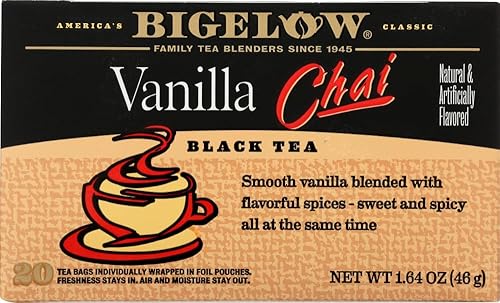Bigelow VANILLA CHAI Tea - 20 Count (16 Pack)16