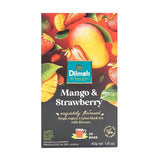 Dilmah Mango and Strawberry Flavored Ceylon Black Tea - 20 Tea Bags - Sri Lanka Ceylon Dilmah Mango Strawberry Tea Real Tea