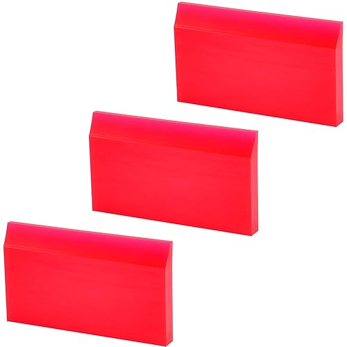 AHCHAY 2-inch Extra Small Rubber Squeegee Flexible and Soft Non Scratching for Resin 3D Printing Cleanup, Car Rear Glass Cleaning, Mirror Cleaning