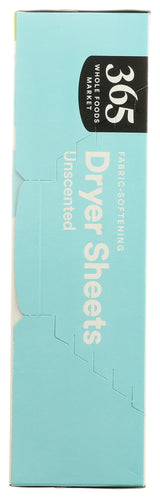 365 by Whole Foods Market, Fabric-Softening Dryer Sheets, Unscented, 80 Count