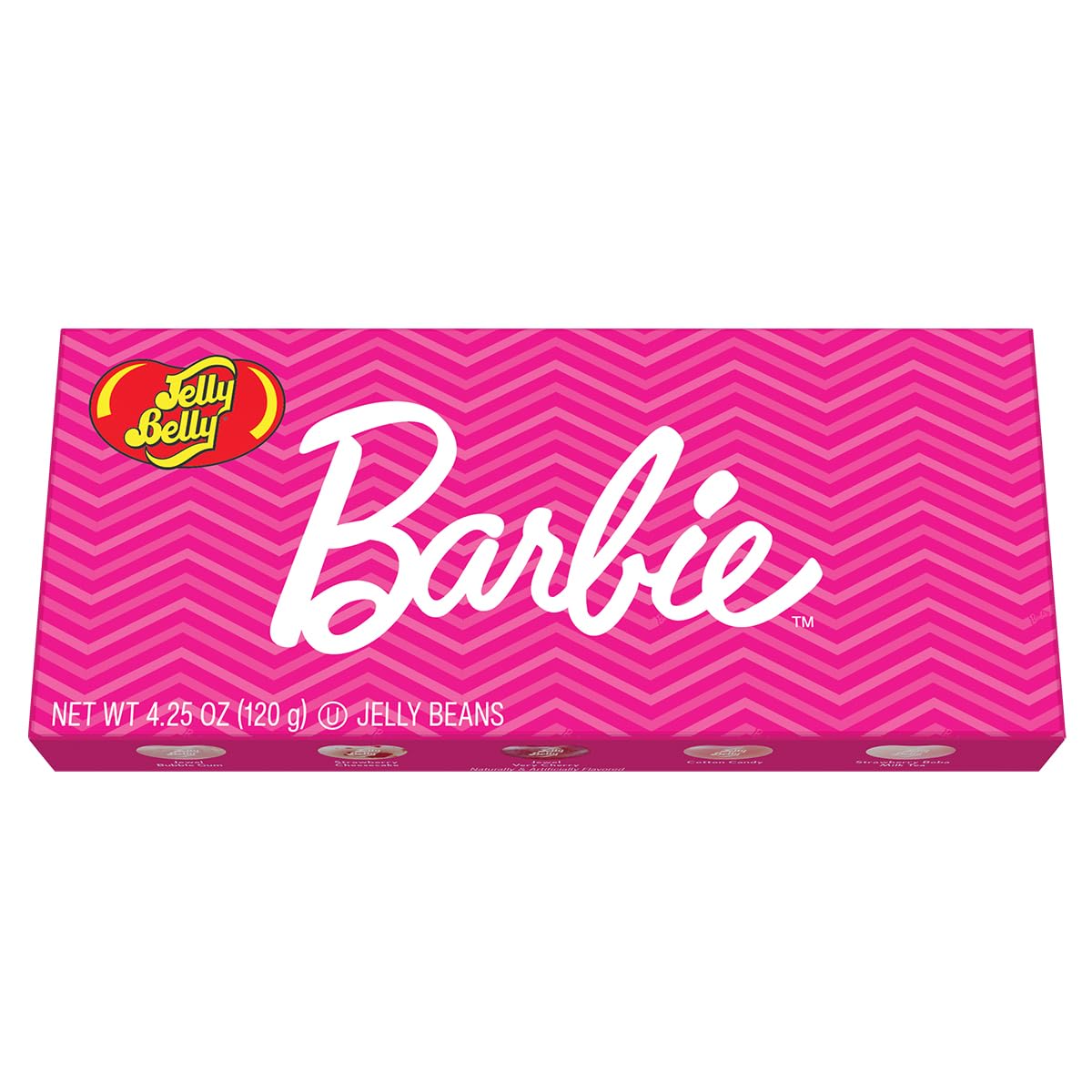 Barbie Jelly Bean Mix - 4.25 oz (Pack of 12) - Assorted Fruity Flavors in Chewy Candy - Perfect for Parties, Candy Bowls, Classroom Treats