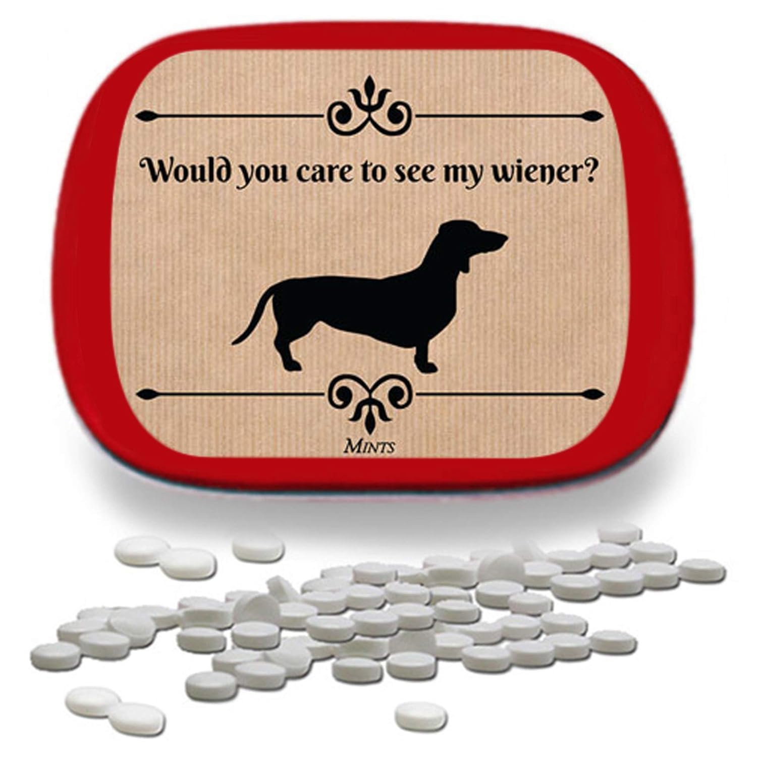 Dachshund Lovers Gifts Set Happy Wiener Dog Gifts for Doxie Owners Funny Weenie Gag Gift Wet Wipes Breath Mints Blueberry Cotton Candy