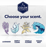 Color Scents Medium Trash Bags - 8 Gallon, 360 Total Bags (8 Packs of 45 Count), Twist Tie - Ivory bag in Vanilla Flower Scent