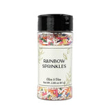 Olive & Vine Rainbow Sprinkles, Sweet & Colorful, For Baking & Desserts, Rich Tradition, Authentic Taste, For Global Recipes (2.88 Ounce)
