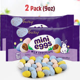 Mini Eggs Milk Chocolate, 2 Bags of Mini Eggs 9oz Each, Creamy Milk Chocolate Mini Eggs, Perfect Chocolate Eggs for Special Occasions, Premium Candy