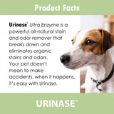 URINASE Ultra Enzyme Formula Stain & Odor Remover Spray, Carpets & Rugs, Hardwood & Furniture, Crates & Litter Boxed, Non-Toxic, Urine Destroyer, 4 oz