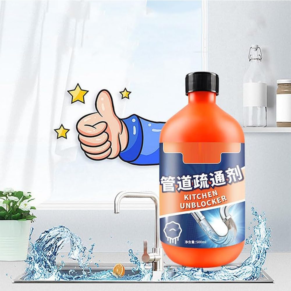 AIMILESHANG Pipeline Dredging Agent-Momeng Kitchen Unblockerle, Powerful Pipe Dredge Agent, Sink Drain Cleaner for Kitchen Toilet Pipeline Cleaning