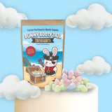 Bunny Booty Tail Treasures Marshmallows Pirate Gift - Pastel Mallows Easter Basket Filler Idea for Teens - Funny Poop Gag Gifts for Rabbit Lovers
