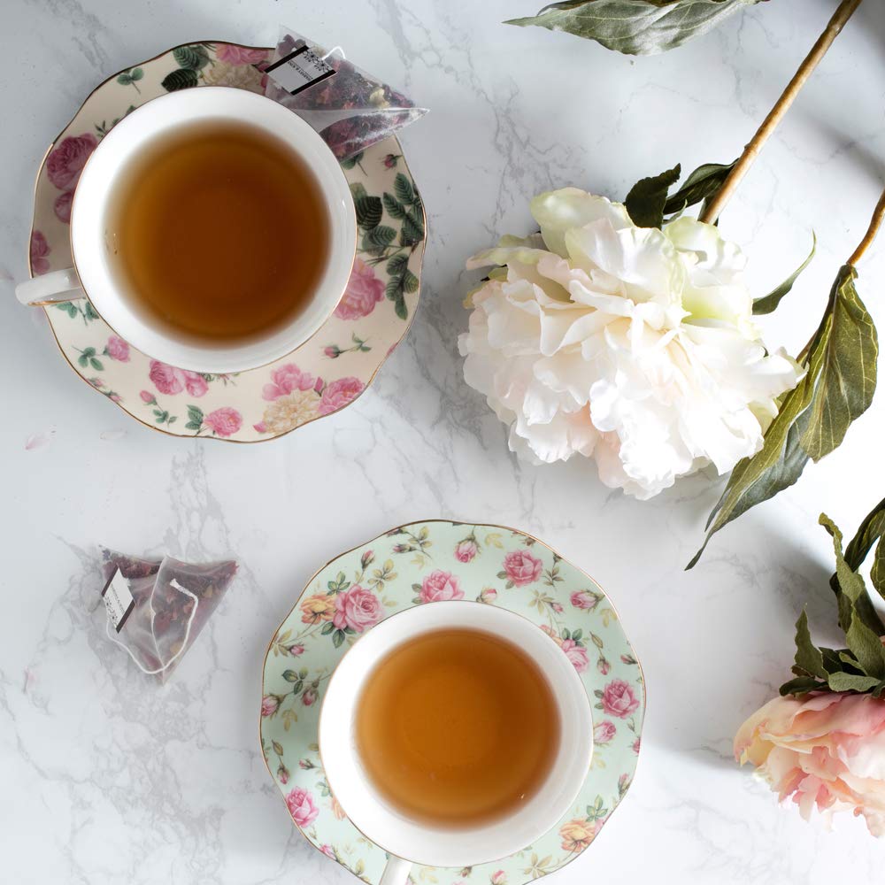 Harney & Sons Mother's Day Tea, Caffeine-Free Herbal with Rose Petals, Chamomile Flowers and Orange Peels, 50 Count